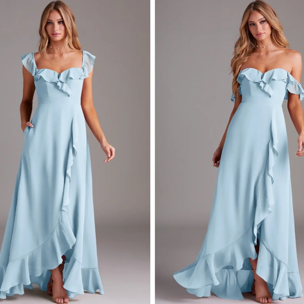 Azazie Sky Blue Lyra Dress